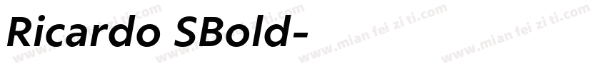 Ricardo SBold字体转换